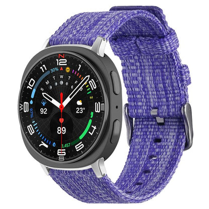 Bracelet de montre en toile de nylon xDfind, For Samsung Galaxy Watch Ultra / Ultra 2025, For Samsung Galaxy Watch8 / 8 Classic, For Samsung Galaxy Watch 7 / 6 / 5 / FE, For Samsung Galaxy Fit3