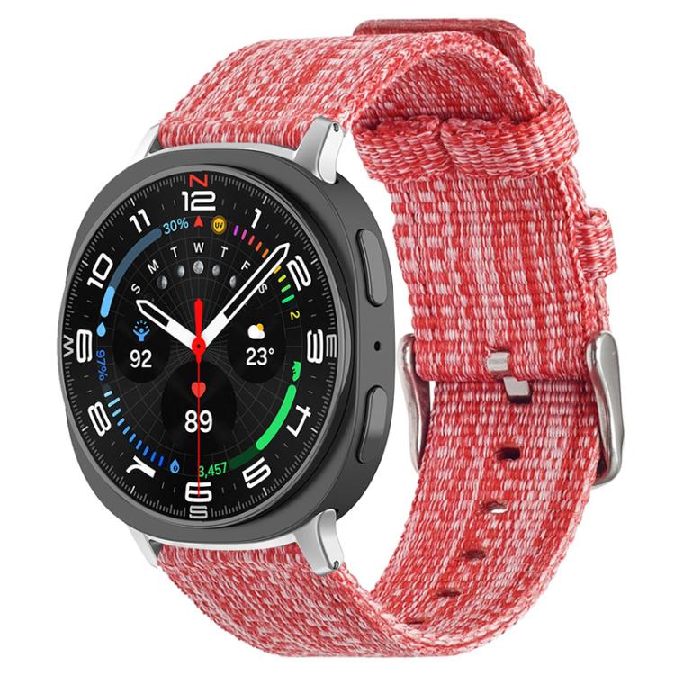 Bracelet de montre en toile de nylon xDfind, For Samsung Galaxy Watch Ultra / Ultra 2025, For Samsung Galaxy Watch8 / 8 Classic, For Samsung Galaxy Watch 7 / 6 / 5 / FE, For Samsung Galaxy Fit3