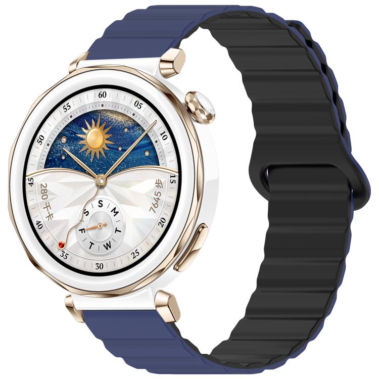 Bracelet de montre magnétique en silicone brillant xDfind Loop, 18mm, 20mm, 22mm