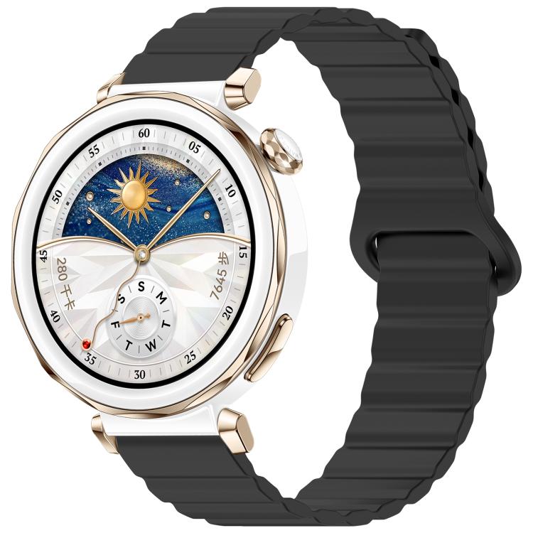 Bracelet de montre magnétique en silicone brillant xDfind Loop, 18mm, 20mm, 22mm