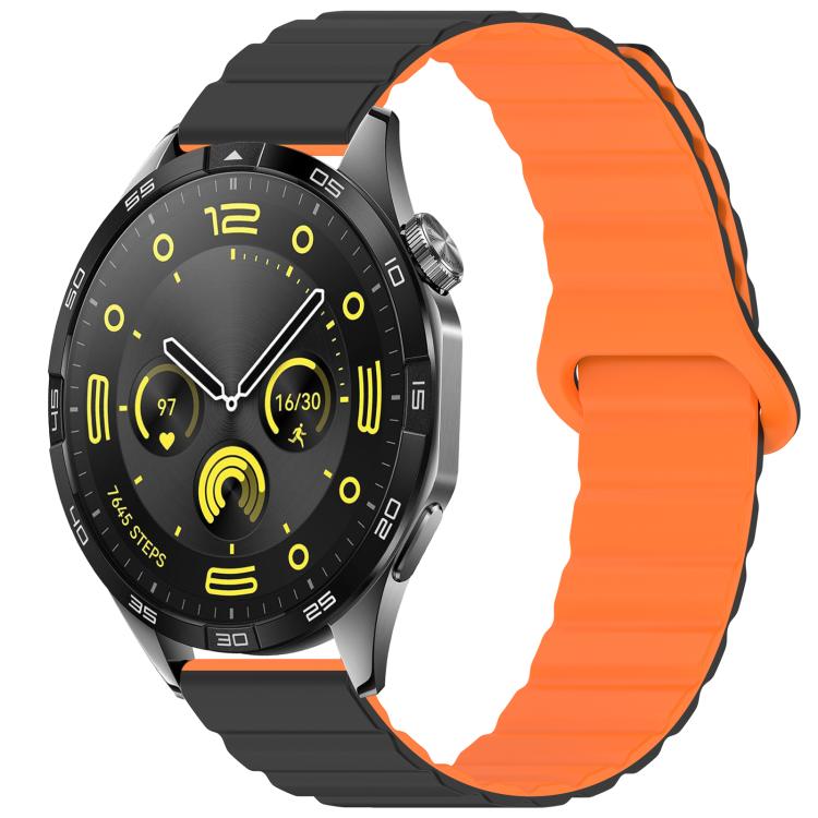 Bracelet de montre magnétique en silicone brillant xDfind Loop, 18mm, 20mm, 22mm