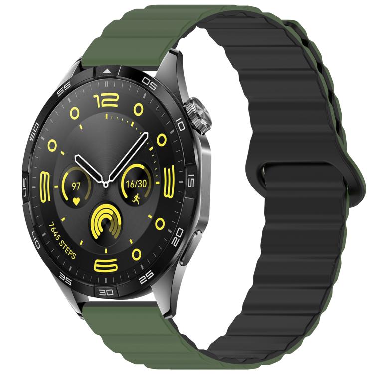 Bracelet de montre magnétique en silicone brillant xDfind Loop, 18mm, 20mm, 22mm