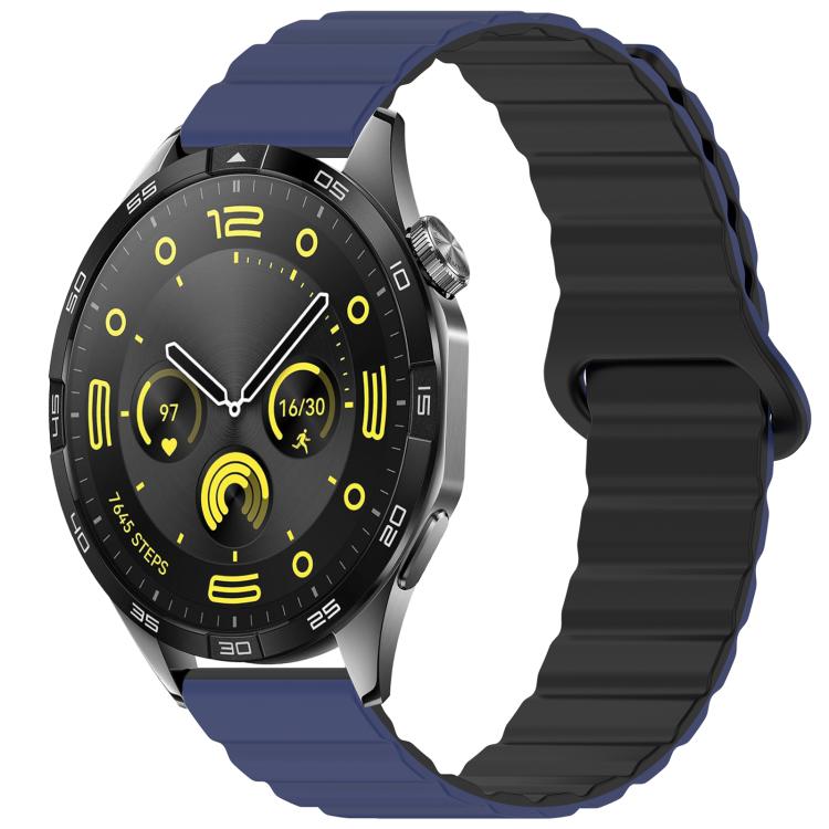 Bracelet de montre magnétique en silicone brillant xDfind Loop, 18mm, 20mm, 22mm