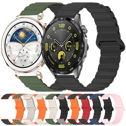 Bracelet de montre magnétique en silicone brillant xDfind Loop, 18mm, 20mm, 22mm