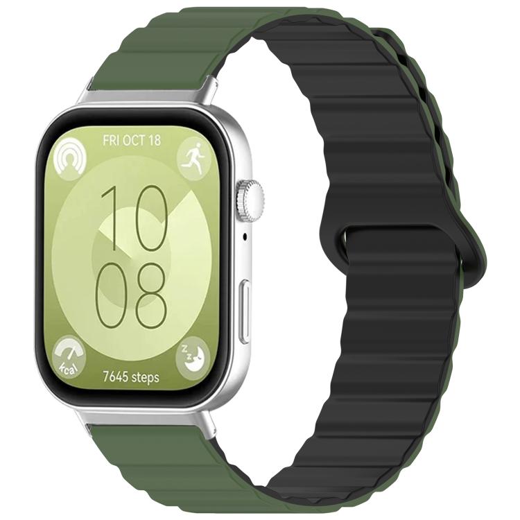 Bracelet de montre magnétique en silicone brillant xDfind Loop, For Huawei Watch Fit4 Pro / Fit4 / Fit3