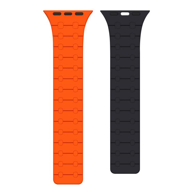 Bracelet de montre magnétique en silicone xDfind aux couleurs contrastées, For Apple Watch 42 / 44 / 45 / 46 / 49mm, For Apple Watch 38 / 40 / 41 / S10 42mm