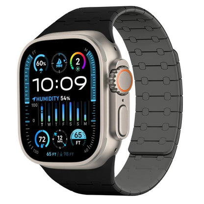 Bracelet de montre magnétique en silicone xDfind aux couleurs contrastées, For Apple Watch 42 / 44 / 45 / 46 / 49mm, For Apple Watch 38 / 40 / 41 / S10 42mm