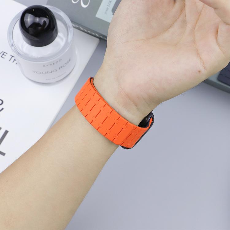 Bracelet de montre magnétique en silicone xDfind aux couleurs contrastées, For Apple Watch 42 / 44 / 45 / 46 / 49mm, For Apple Watch 38 / 40 / 41 / S10 42mm