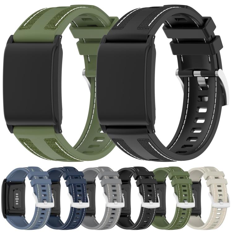 Bracelet de montre hybride en nylon tressé et silicone xDfind, For WHOOP 5.0 / 4.0