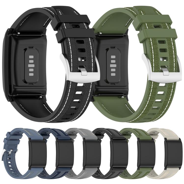 Bracelet de montre hybride en nylon tressé et silicone xDfind, For WHOOP 5.0 / 4.0
