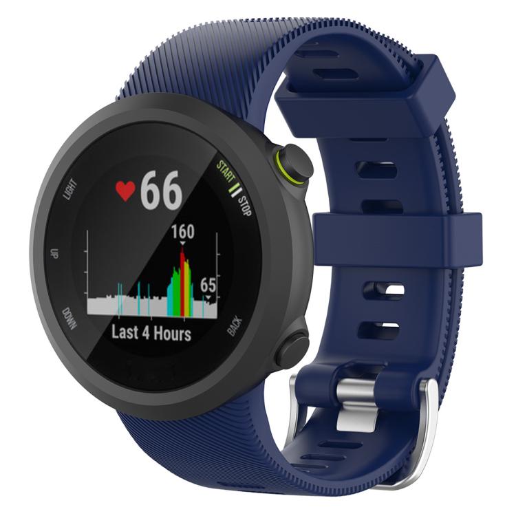 Bracelet de montre en silicone uni sergé xDfind, For Garmin Forerunner 45 / 45S / Swim 2