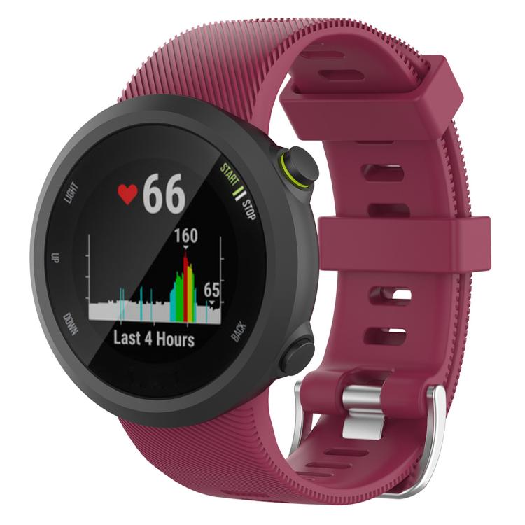 Bracelet de montre en silicone uni sergé xDfind, For Garmin Forerunner 45 / 45S / Swim 2