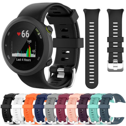 Bracelet de montre en silicone uni sergé xDfind, For Garmin Forerunner 45 / 45S / Swim 2
