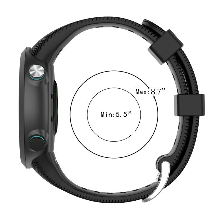 Bracelet de montre en silicone uni sergé xDfind, For Garmin Forerunner 45 / 45S / Swim 2