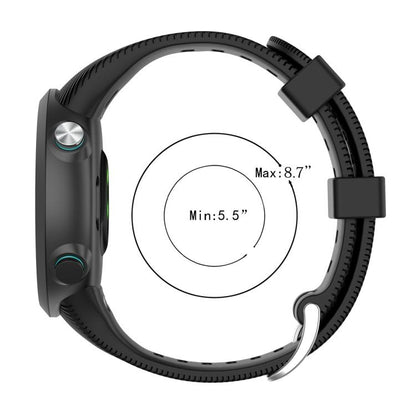 Bracelet de montre en silicone uni sergé xDfind, For Garmin Forerunner 45 / 45S / Swim 2