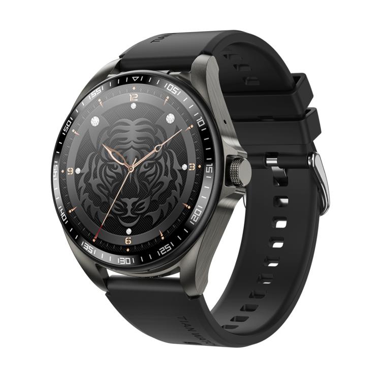 Montre connectée F36 avec écran couleur TFT 1,46 pouce, écouteurs Bluetooth intégrés, compatible appels Bluetooth et NFC.