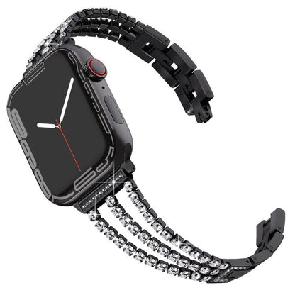 Bracelet de montre en métal à trois diamants xDfind, For Apple Watch 42 / 44 / 45 / 46 / 49mm, For Apple Watch 38 / 40 / 41 / S10 42mm