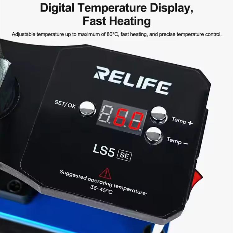 Plateforme de maintien de pression chauffante bidirectionnelle Relife LS5 SE, EU Plug, US Plug