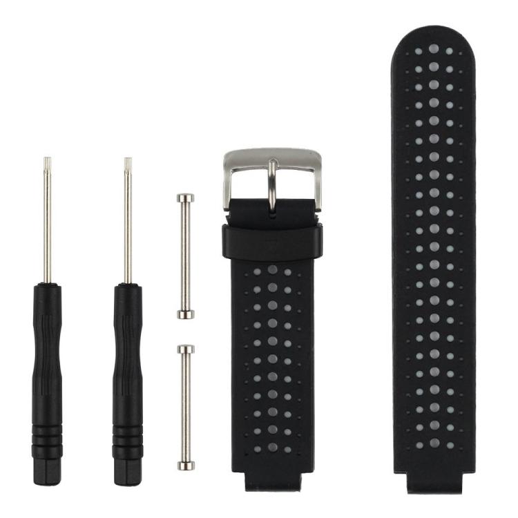 Bracelet de montre en silicone bicolore xDfind avec outil, For Garmin Forerunner 235/220/620/630/230/735