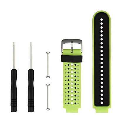 Bracelet de montre en silicone bicolore xDfind avec outil, For Garmin Forerunner 235/220/620/630/230/735