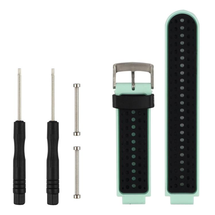 Bracelet de montre en silicone bicolore xDfind avec outil, For Garmin Forerunner 235/220/620/630/230/735