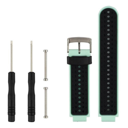 Bracelet de montre en silicone bicolore xDfind avec outil, For Garmin Forerunner 235/220/620/630/230/735