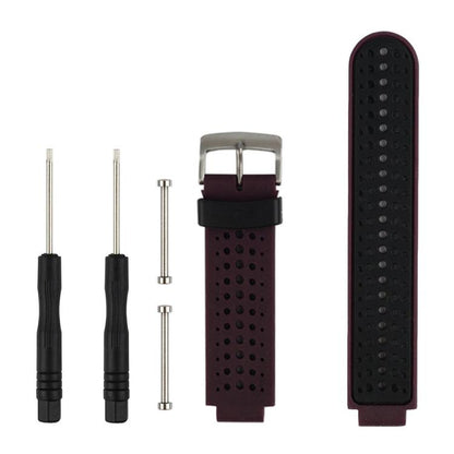 Bracelet de montre en silicone bicolore xDfind avec outil, For Garmin Forerunner 235/220/620/630/230/735