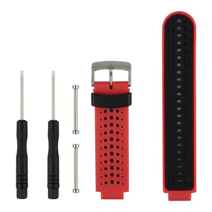 Bracelet de montre en silicone bicolore xDfind avec outil, For Garmin Forerunner 235/220/620/630/230/735