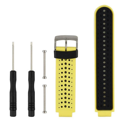 Bracelet de montre en silicone bicolore xDfind avec outil, For Garmin Forerunner 235/220/620/630/230/735