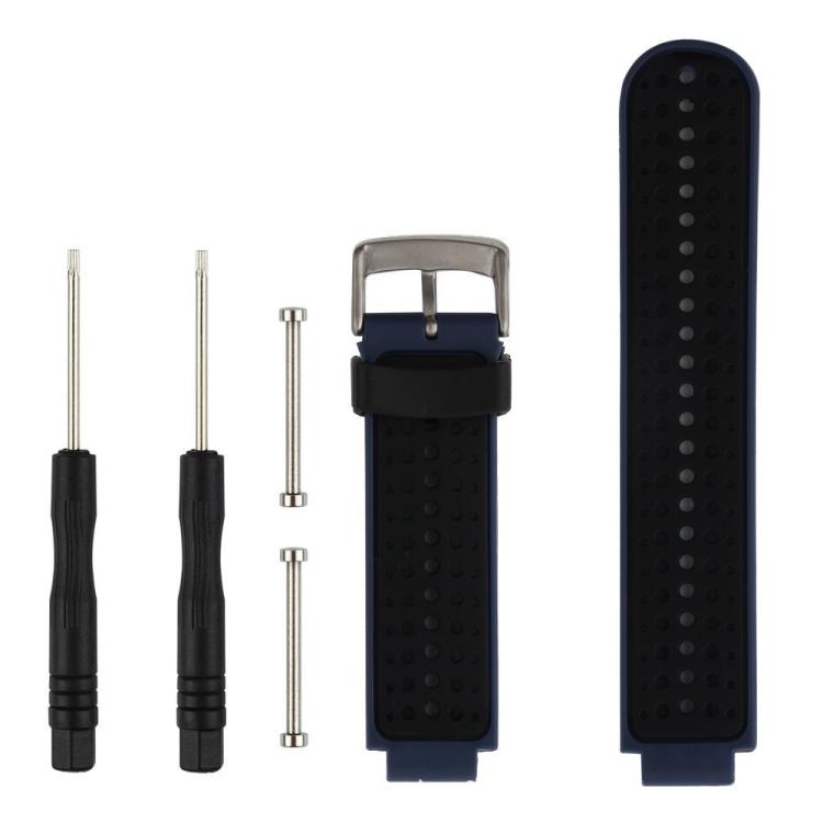 Bracelet de montre en silicone bicolore xDfind avec outil, For Garmin Forerunner 235/220/620/630/230/735