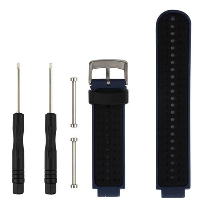 Bracelet de montre en silicone bicolore xDfind avec outil, For Garmin Forerunner 235/220/620/630/230/735