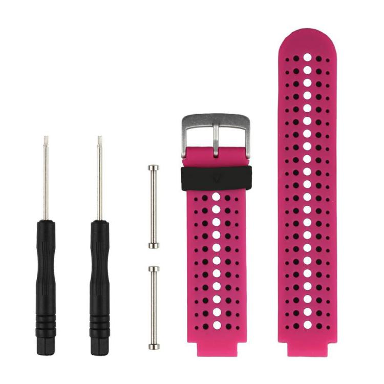 Bracelet de montre en silicone bicolore xDfind avec outil, For Garmin Forerunner 235/220/620/630/230/735
