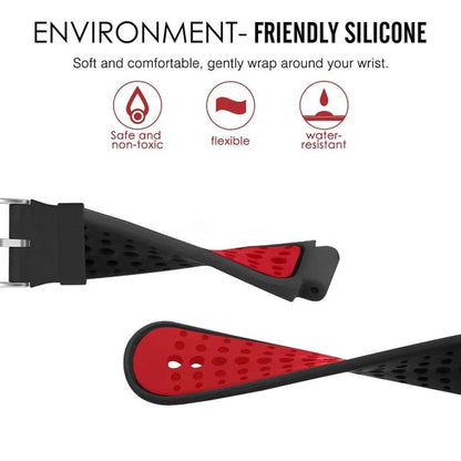 Bracelet de montre en silicone bicolore xDfind avec outil, For Garmin Forerunner 235/220/620/630/230/735