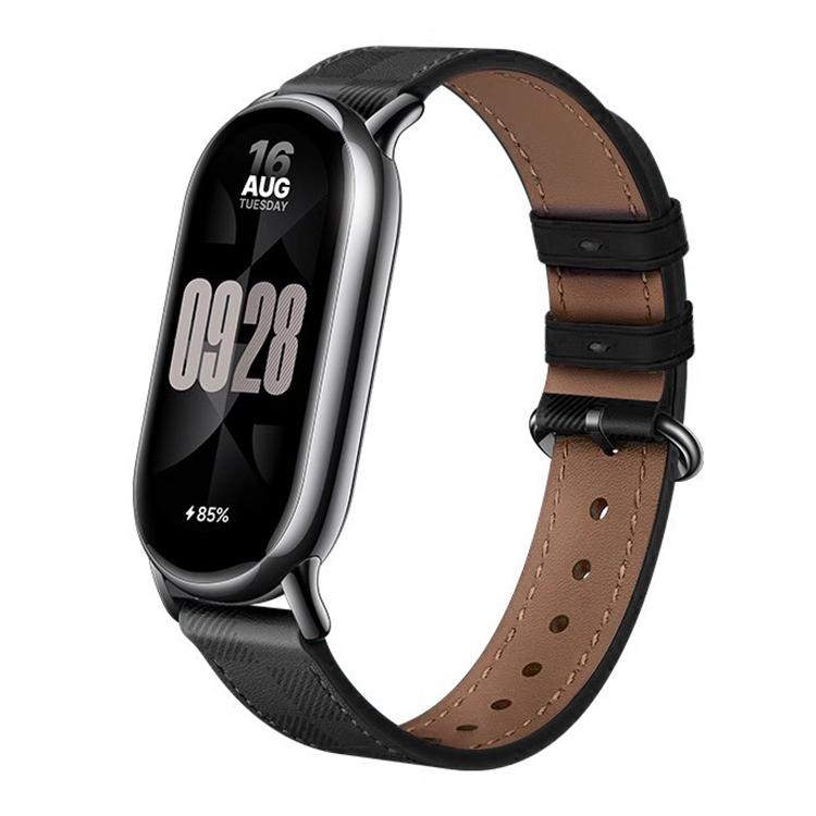 Bracelet de montre en cuir à motif écossais xDfind, For Xiaomi Smart Band 10 / 9 / 8