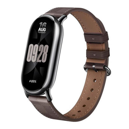 Bracelet de montre en cuir à motif écossais xDfind, For Xiaomi Smart Band 10 / 9 / 8