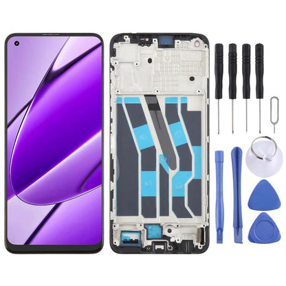 Écran OLED LCD numériseur complet avec cadre, For Realme 12+ 5G RMX3867, For Realme 11 4G RMX3636