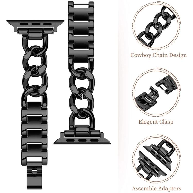 Bracelet de montre en métal à double cercle xDfind, For Apple Watch 42 / 44 / 45 / 46 / 49mm, For Apple Watch 38 / 40 / 41 / S10 42mm