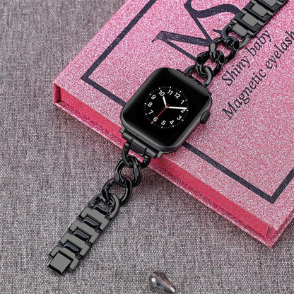 Bracelet de montre en métal à double cercle xDfind, For Apple Watch 42 / 44 / 45 / 46 / 49mm, For Apple Watch 38 / 40 / 41 / S10 42mm