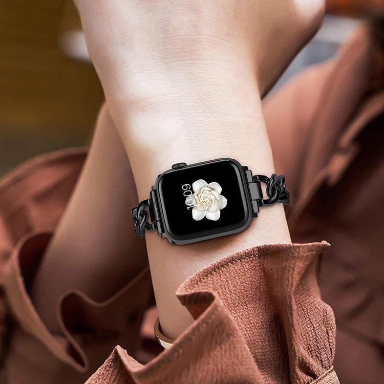 Bracelet de montre en métal à double cercle xDfind, For Apple Watch 42 / 44 / 45 / 46 / 49mm, For Apple Watch 38 / 40 / 41 / S10 42mm