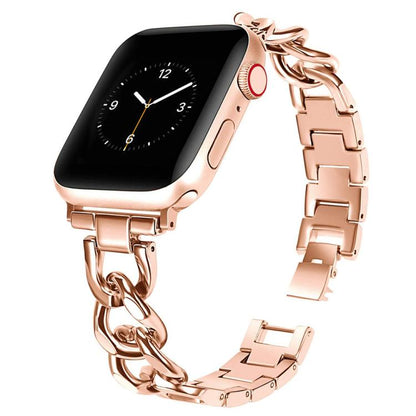 Bracelet de montre en métal à double cercle xDfind, For Apple Watch 42 / 44 / 45 / 46 / 49mm, For Apple Watch 38 / 40 / 41 / S10 42mm