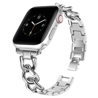 Bracelet de montre en métal à double cercle xDfind, For Apple Watch 42 / 44 / 45 / 46 / 49mm, For Apple Watch 38 / 40 / 41 / S10 42mm