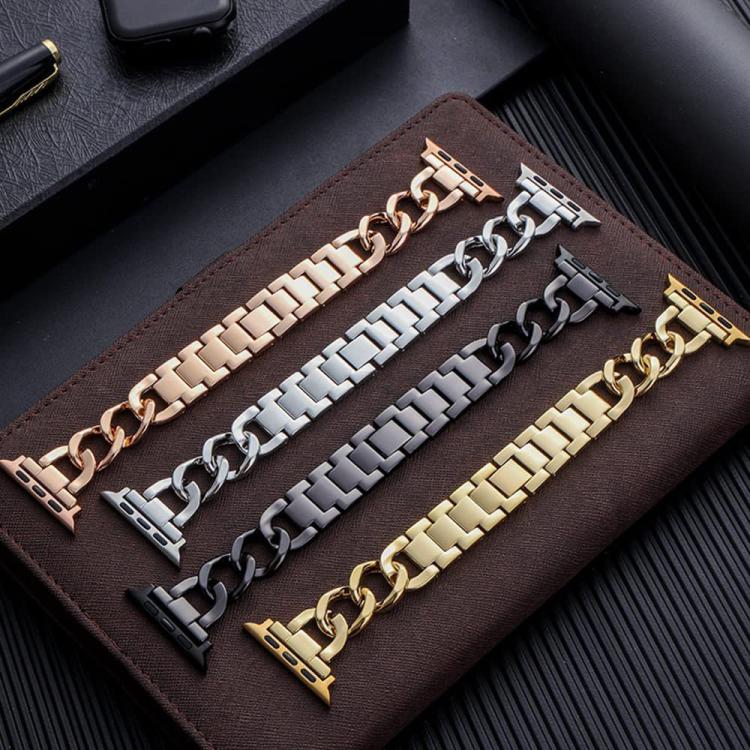 Bracelet de montre en métal à double cercle xDfind, For Apple Watch 42 / 44 / 45 / 46 / 49mm, For Apple Watch 38 / 40 / 41 / S10 42mm