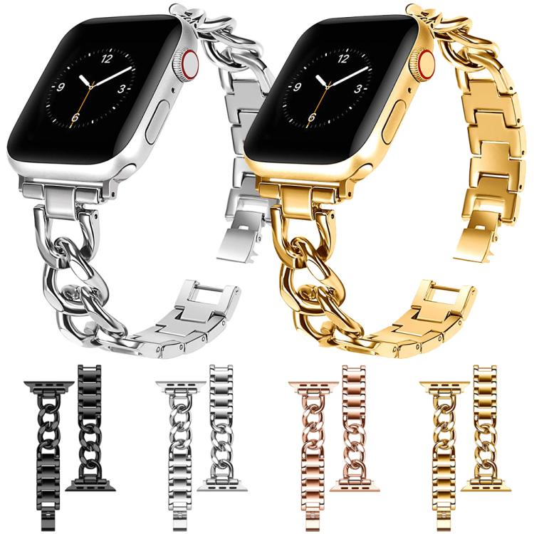 Bracelet de montre en métal à double cercle xDfind, For Apple Watch 42 / 44 / 45 / 46 / 49mm, For Apple Watch 38 / 40 / 41 / S10 42mm