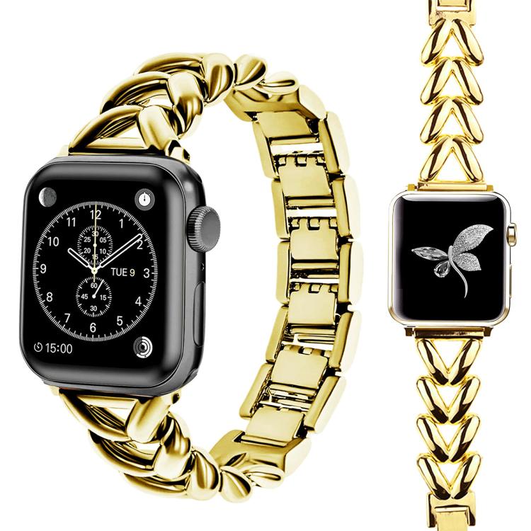 Bracelet de montre en métal en forme de V xDfind, For Apple Watch 42 / 44 / 45 / 46 / 49mm, For Apple Watch 38 / 40 / 41 / S10 42mm