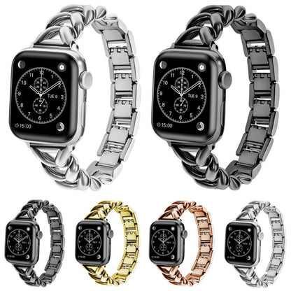 Bracelet de montre en métal en forme de V xDfind, For Apple Watch 42 / 44 / 45 / 46 / 49mm, For Apple Watch 38 / 40 / 41 / S10 42mm