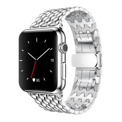 Bracelet de montre en métal à texture dragon xDfind, For Apple Watch 42 / 44 / 45 / 46 / 49mm, For Apple Watch 38 / 40 / 41 / S10 42mm