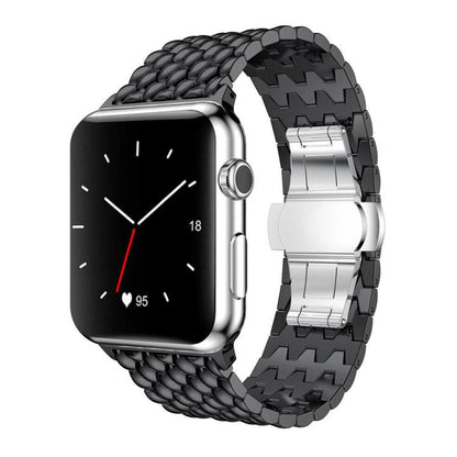 Bracelet de montre en métal à texture dragon xDfind, For Apple Watch 42 / 44 / 45 / 46 / 49mm, For Apple Watch 38 / 40 / 41 / S10 42mm