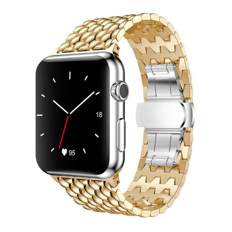 Bracelet de montre en métal à texture dragon xDfind, For Apple Watch 42 / 44 / 45 / 46 / 49mm, For Apple Watch 38 / 40 / 41 / S10 42mm