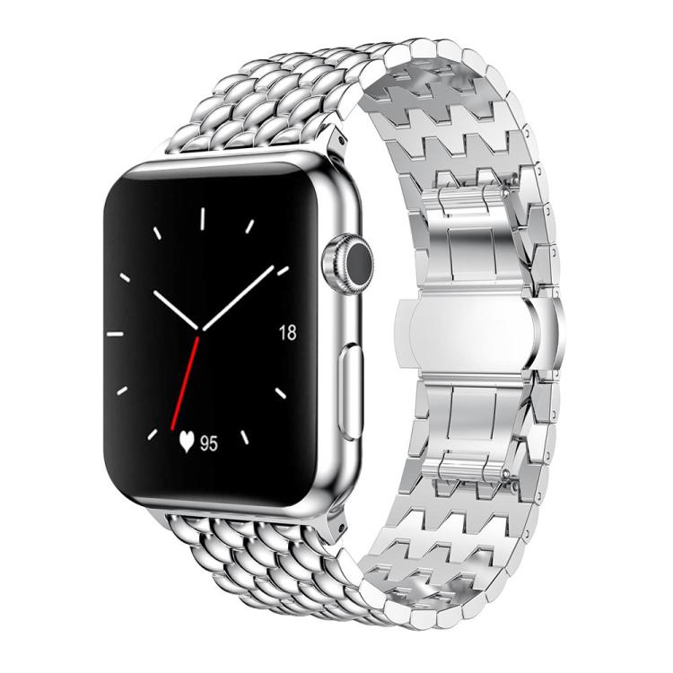 Bracelet de montre en métal à texture dragon xDfind, For Apple Watch 42 / 44 / 45 / 46 / 49mm, For Apple Watch 38 / 40 / 41 / S10 42mm