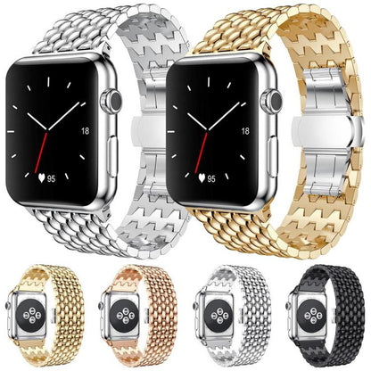 Bracelet de montre en métal à texture dragon xDfind, For Apple Watch 42 / 44 / 45 / 46 / 49mm, For Apple Watch 38 / 40 / 41 / S10 42mm